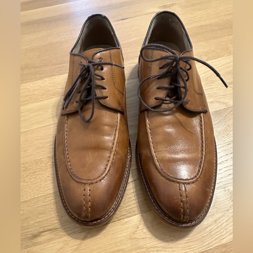 Joseph Abboud Men's Brown Leather Dress Shoes